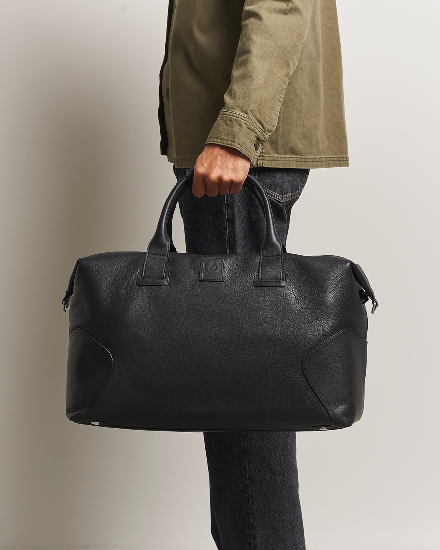 Herre | Tasker | Belstaff | Ronson Leather Weekender Bag Black