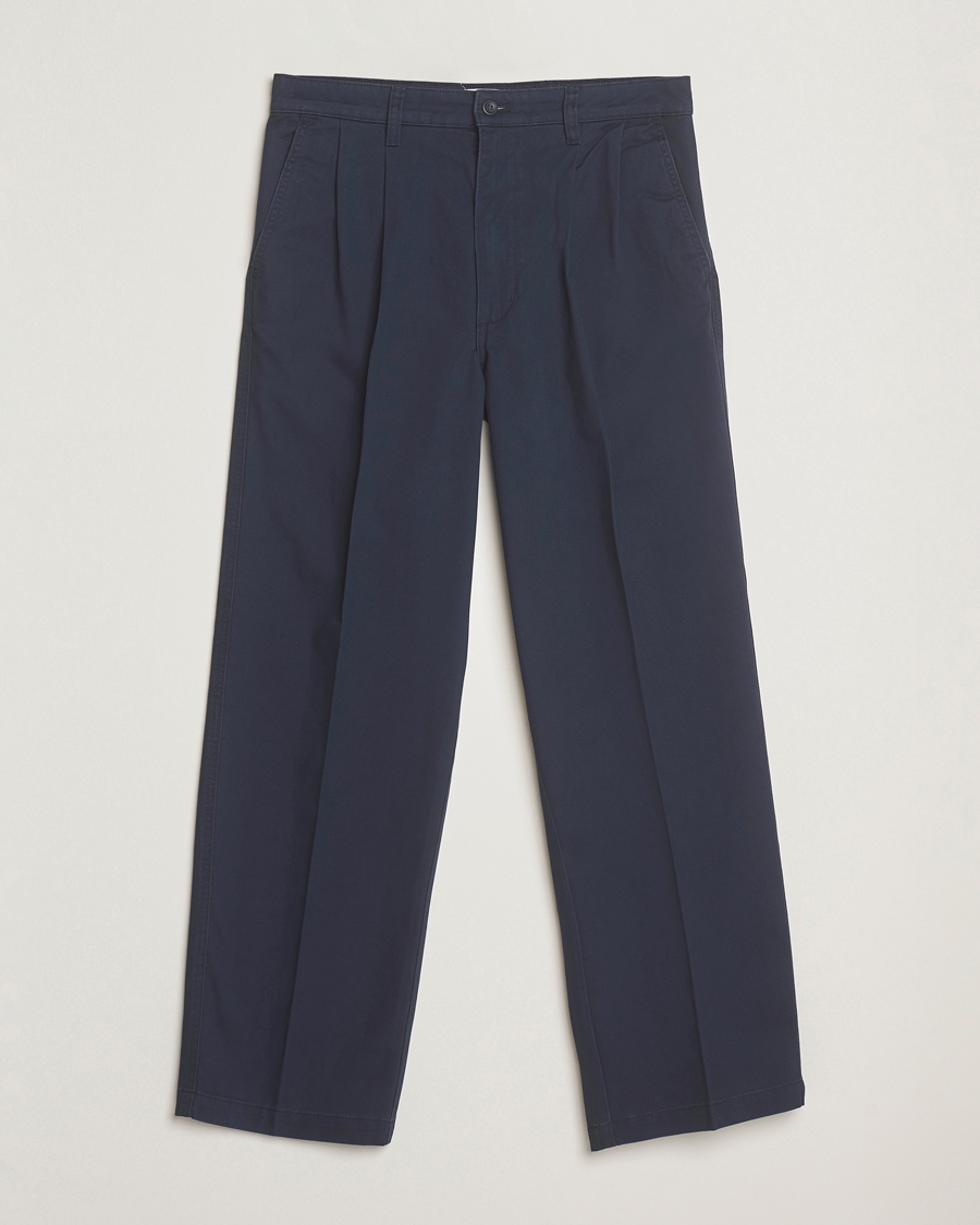 Herre | Bukser | Dockers | Original Pleated Chino Loose Navy