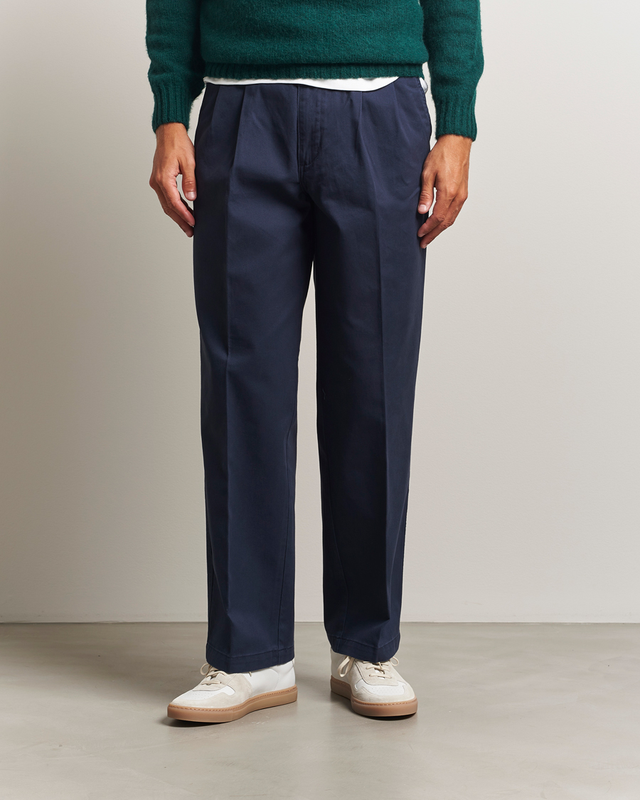 Herre | Bukser | Dockers | Original Pleated Chino Loose Navy