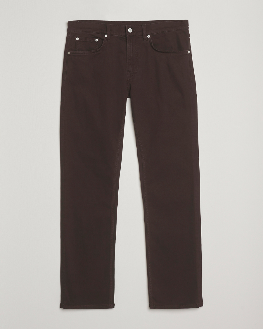 Herre | Bukser | GANT | Regular Fit Moleskin 5-Pocket Trousers Deep Brown