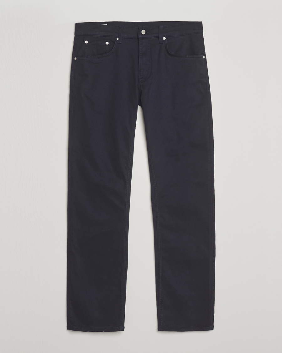 Herre | Bukser | Gant | Regular Fit Moleskin 5-Pocket Trousers Evening Blue