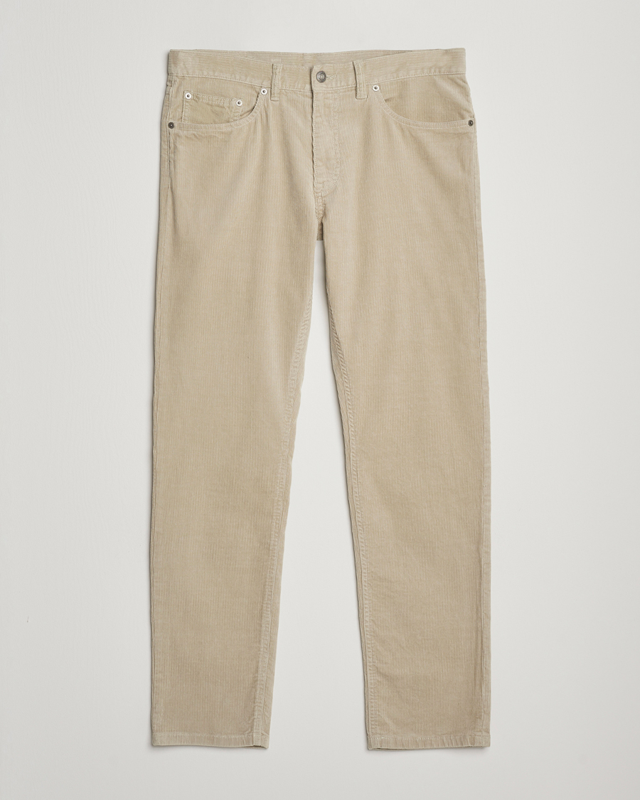 Herre | Bukser | Gant | Cord 5-Pocket Jeans Greige
