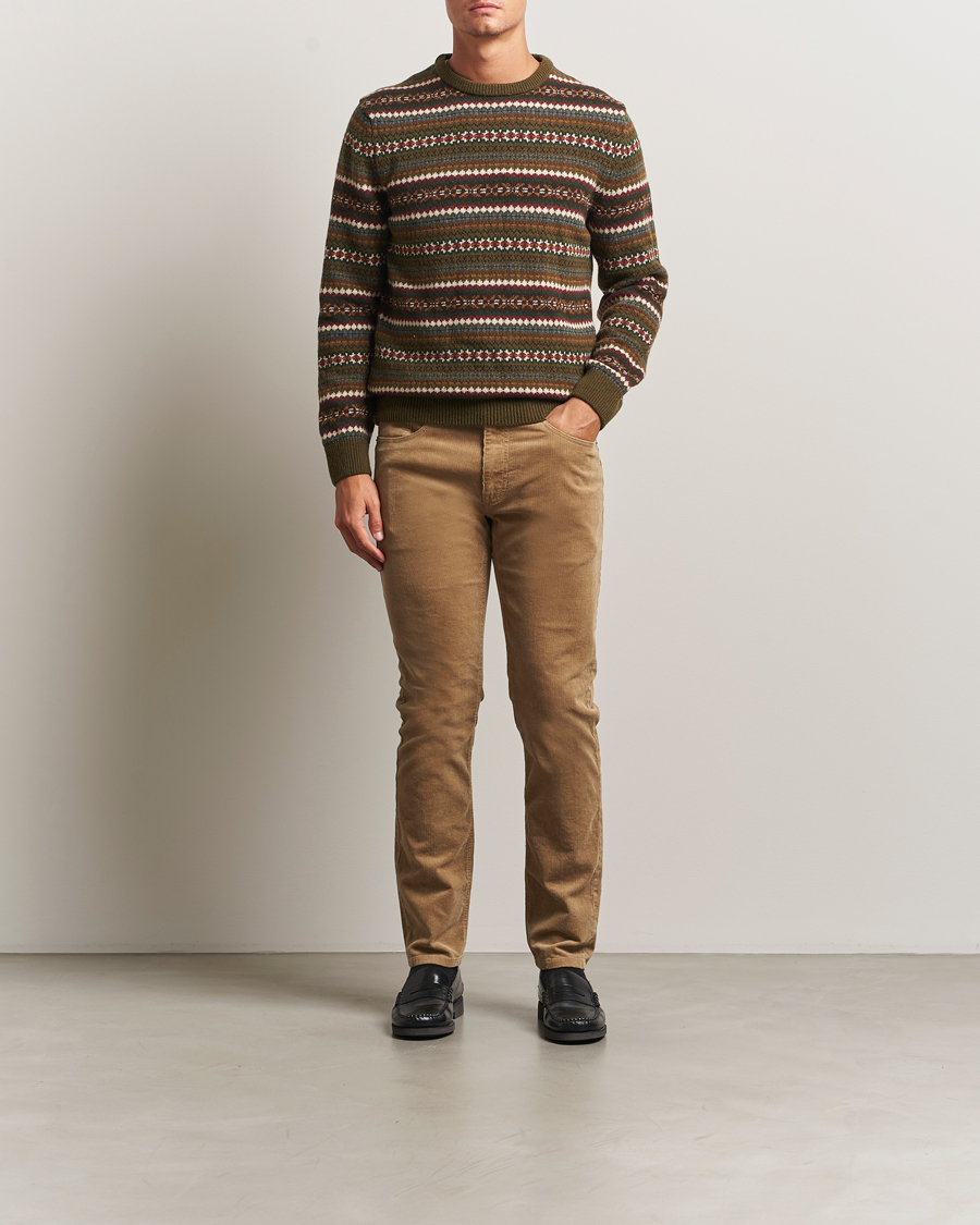 Herre | Bukser | GANT | Cord 5-Pocket Jeans Light Taupe