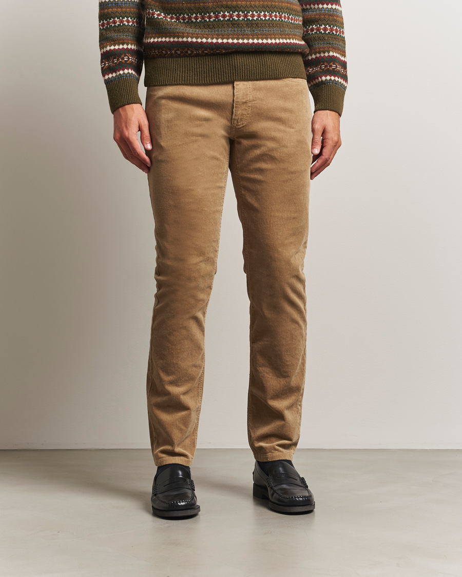 Herre | Bukser | GANT | Cord 5-Pocket Jeans Light Taupe