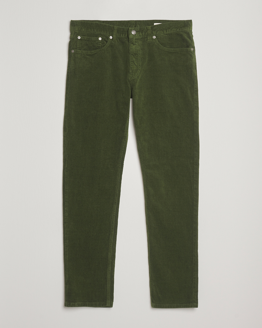 Herre | Bukser | GANT | Cord 5-Pocket Jeans Country Green