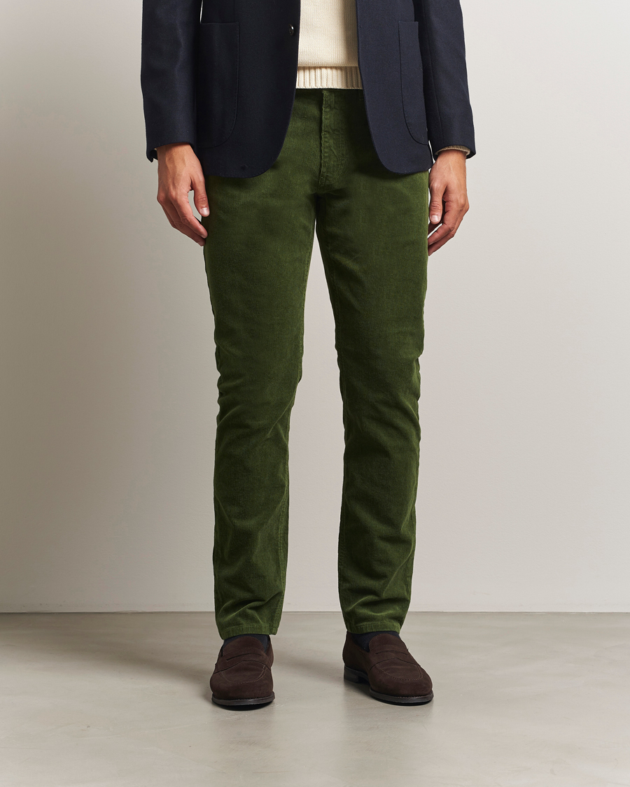 Herre | Bukser | Gant | Cord 5-Pocket Jeans Country Green