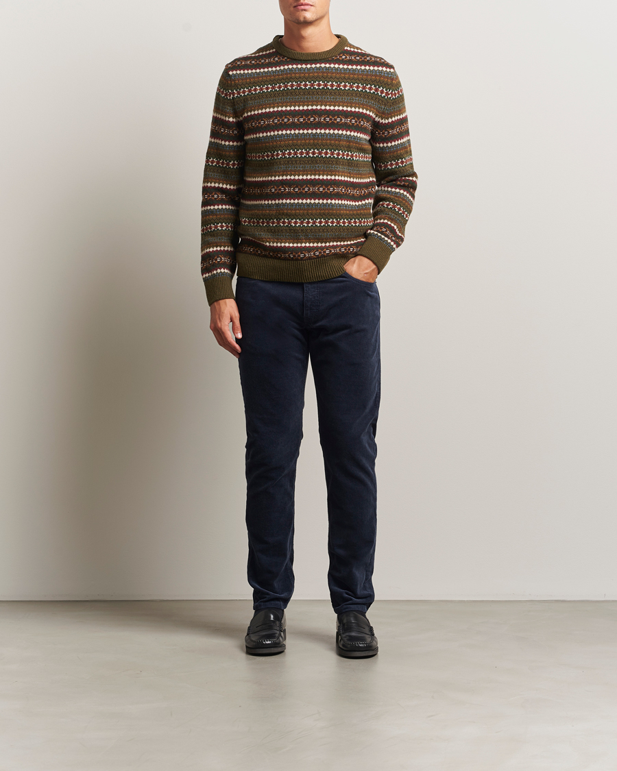 Herre | Bukser | Gant | Cord 5-Pocket Jeans Evening Blue