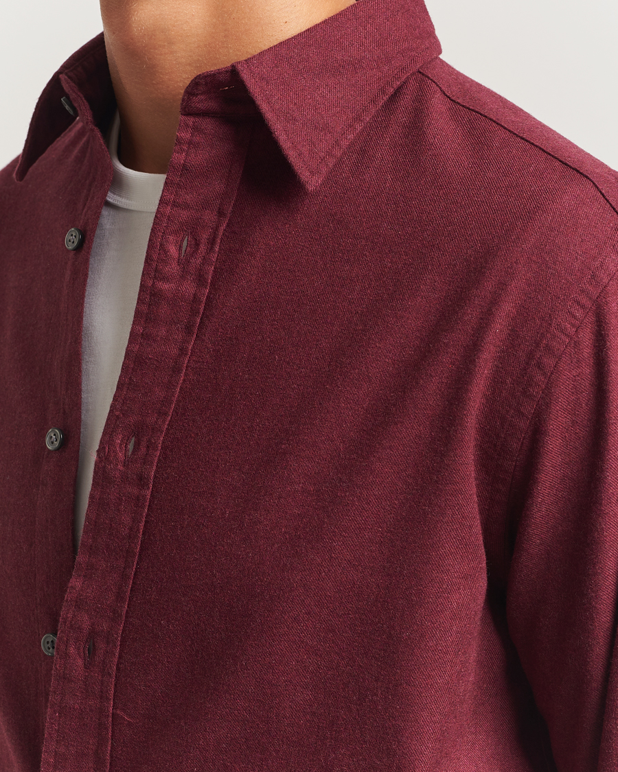 Herre | Skjorter | GANT | Regular Fit Flannel Shirt Plumped Red