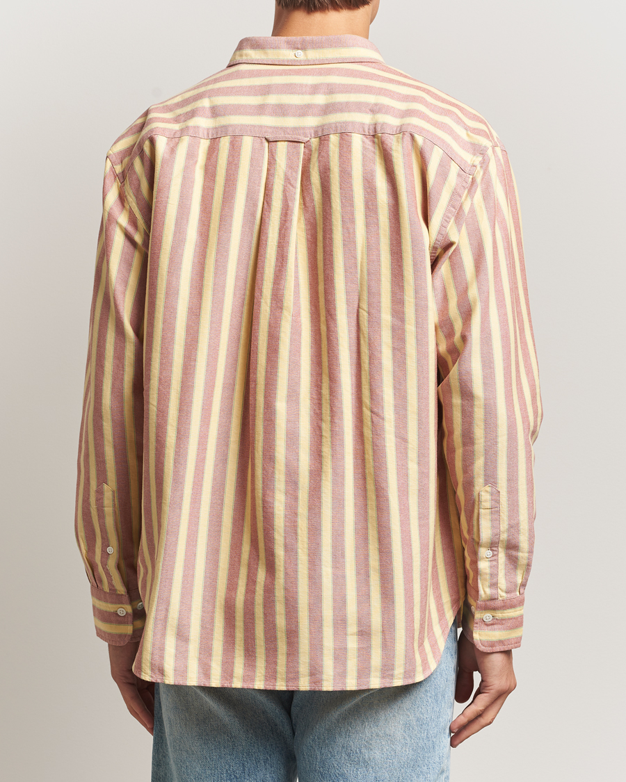 Herre | Skjorter | Gant | Relaxed Fit Striped Heritage Oxford Shirt Modern Rust