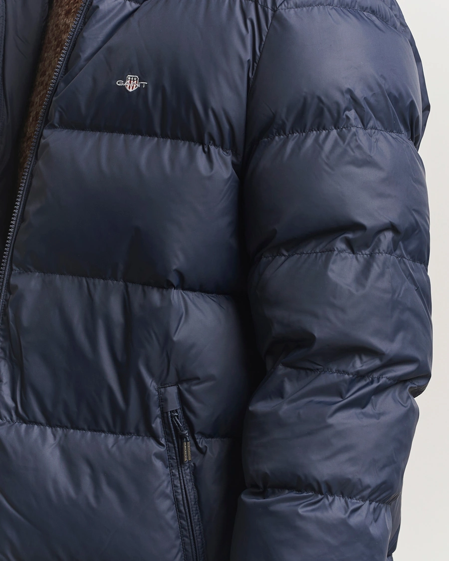 Herre | Jakker | GANT | The Active Cloud Mid Length Jacket Evening Blue