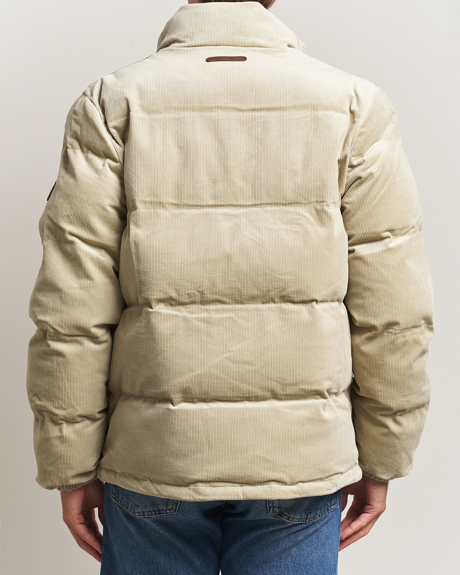 Herre | Jakker | GANT | Corduroy Down Puffer Jacker Greige