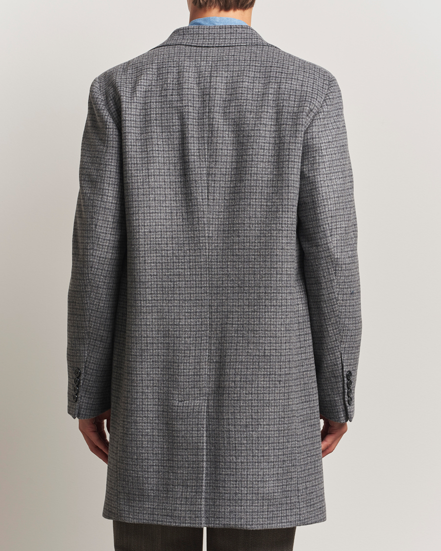 Herre | Jakker | GANT | Classic Wool Houndstooth Coat Black