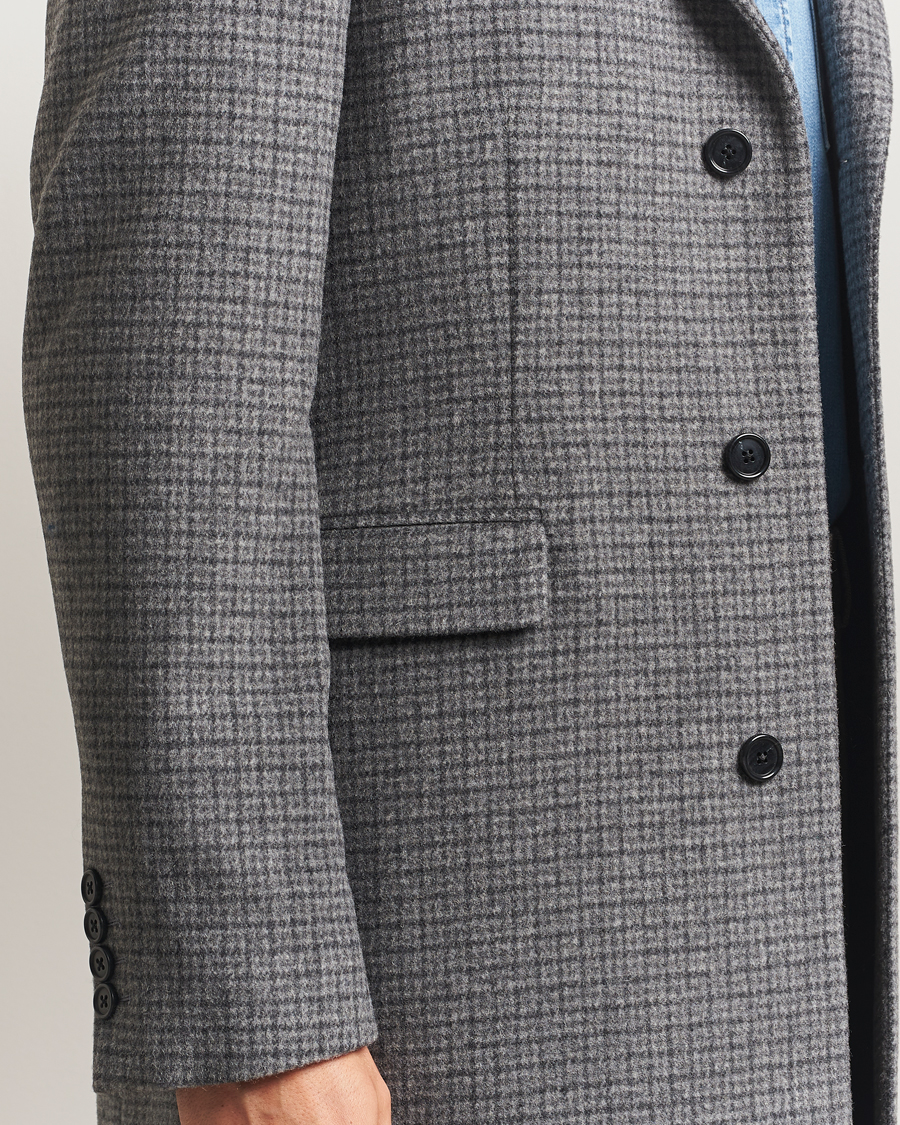Herre | Jakker | GANT | Classic Wool Houndstooth Coat Black