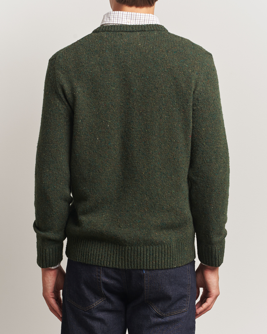 Herre | Trøjer | GANT | Neps Wool Crew Neck Country Green