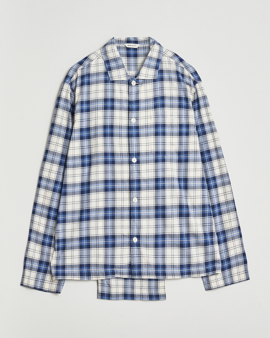 Herre | Pyjamas & Morgenkåber | GANT | Checked Pyjama Set Blue Water