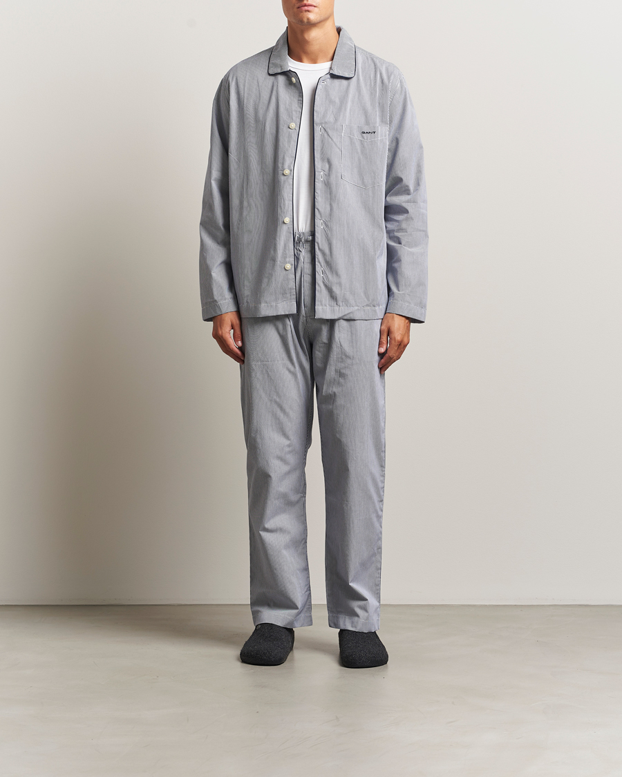 Herre | Pyjamas & Morgenkåber | GANT | Striped Pyjama Set Persian Blue