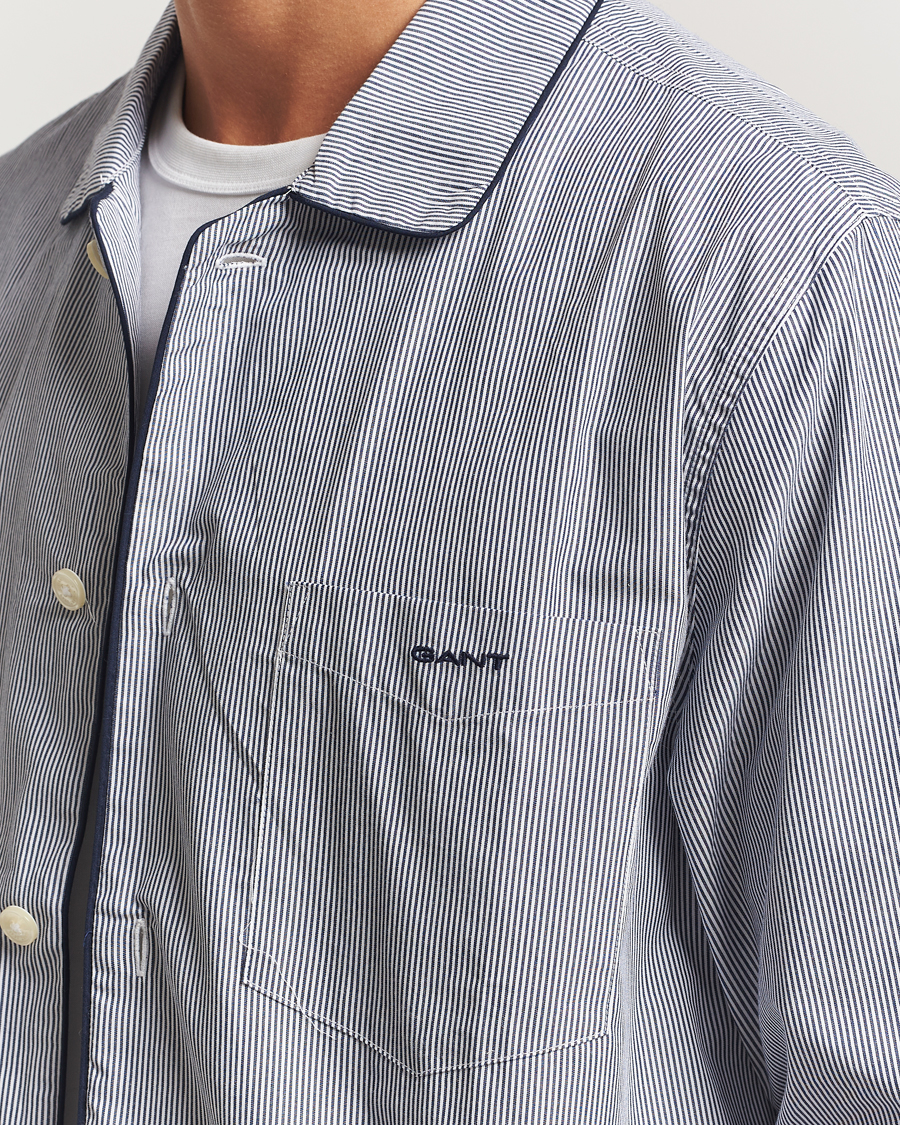 Herre | Pyjamas & Morgenkåber | GANT | Striped Pyjama Set Persian Blue