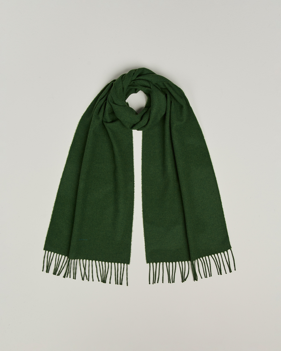 Herre | Halstørklæder | GANT | Wool Scarf Country Green