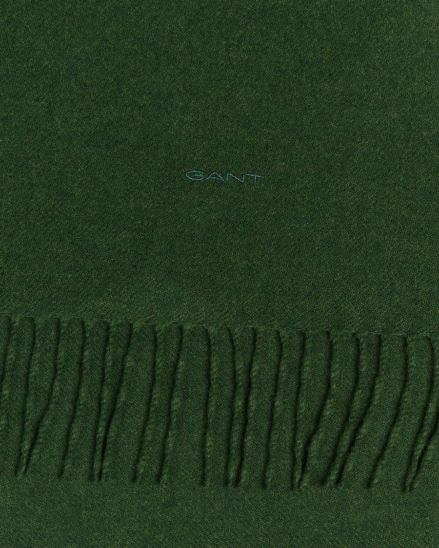 Herre | Halstørklæder | GANT | Wool Scarf Country Green