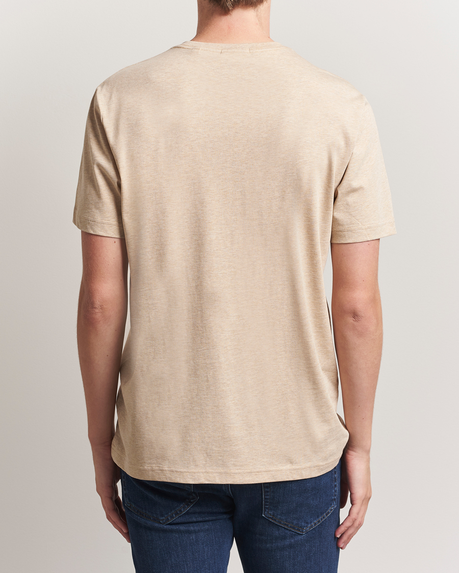 Herre | T-Shirts | GANT | The Original T-Shirt Khaki Melange