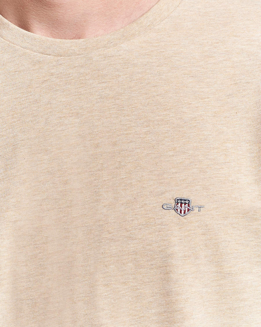 Herre | T-Shirts | GANT | The Original T-Shirt Khaki Melange