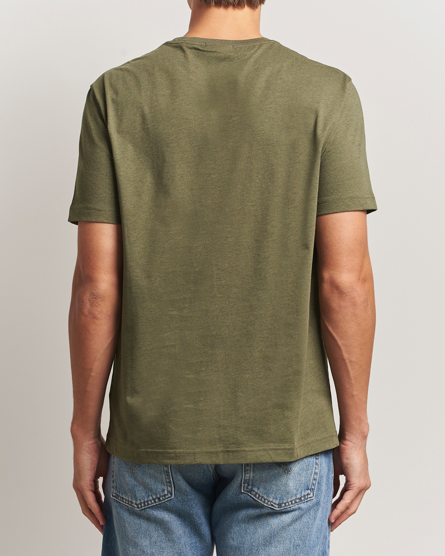 Herre | T-Shirts | GANT | The Original T-Shirt Khaki Green Melange