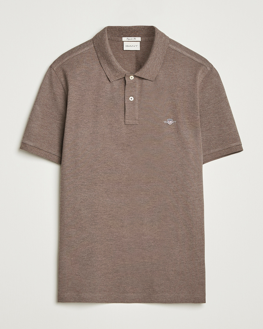 Herre | Polotrøjer | GANT | The Original Polo Seawood Melange