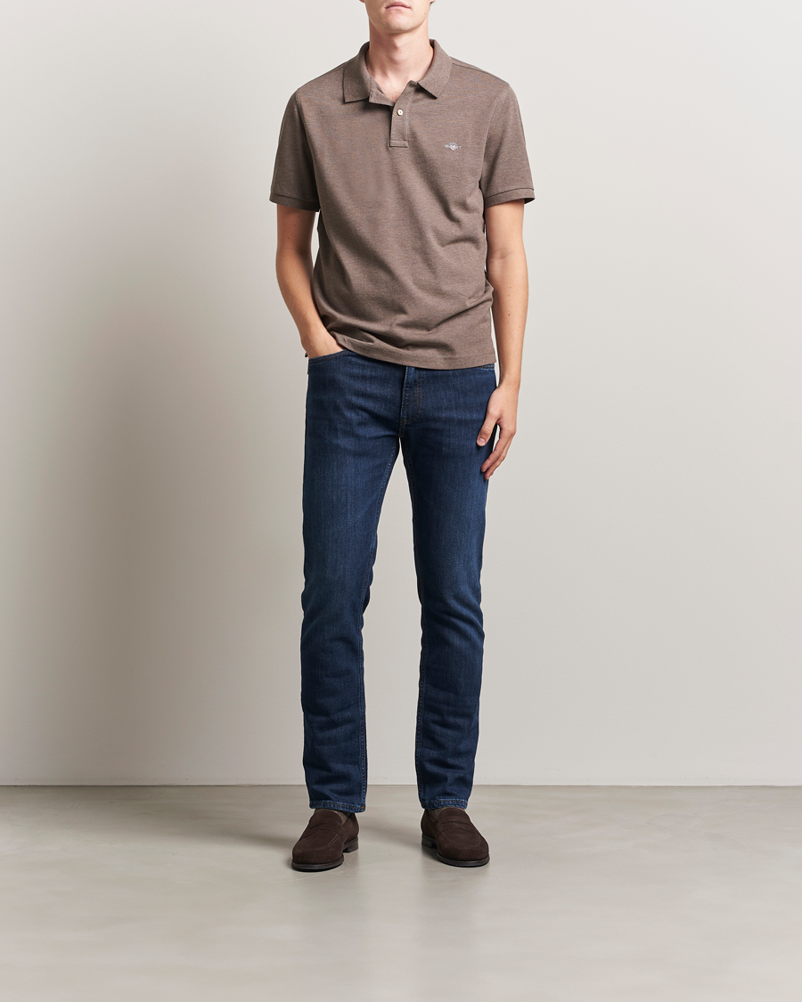 Herre | Polotrøjer | GANT | The Original Polo Seawood Melange