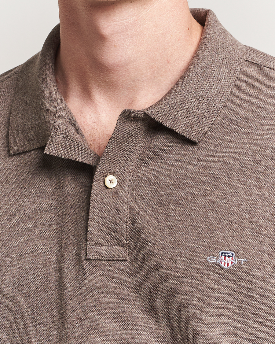 Herre | Polotrøjer | GANT | The Original Polo Seawood Melange