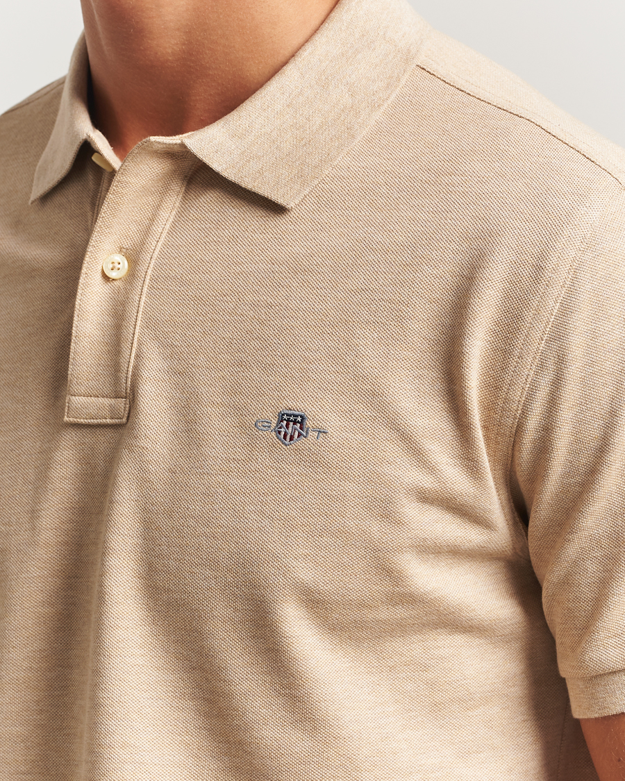 Herre | Polotrøjer | GANT | The Original Polo Khaki Melange