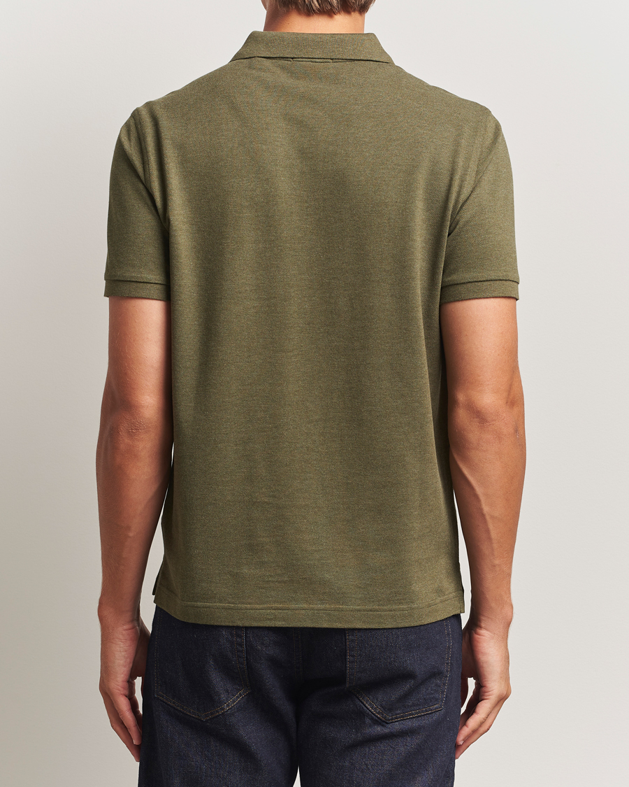 Herre | Polotrøjer | GANT | The Original Polo Khaki Green Melange