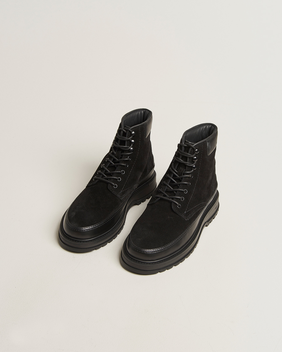 Herre | Støvler | Gant | Clafton Felt Lined Suede Boot Black