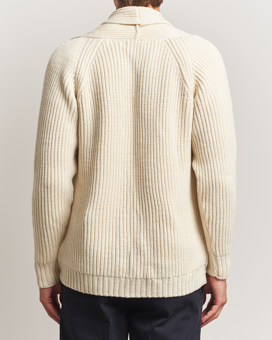 Herre | Trøjer | Gloverall | Shawl Collar Cardigan Ecru