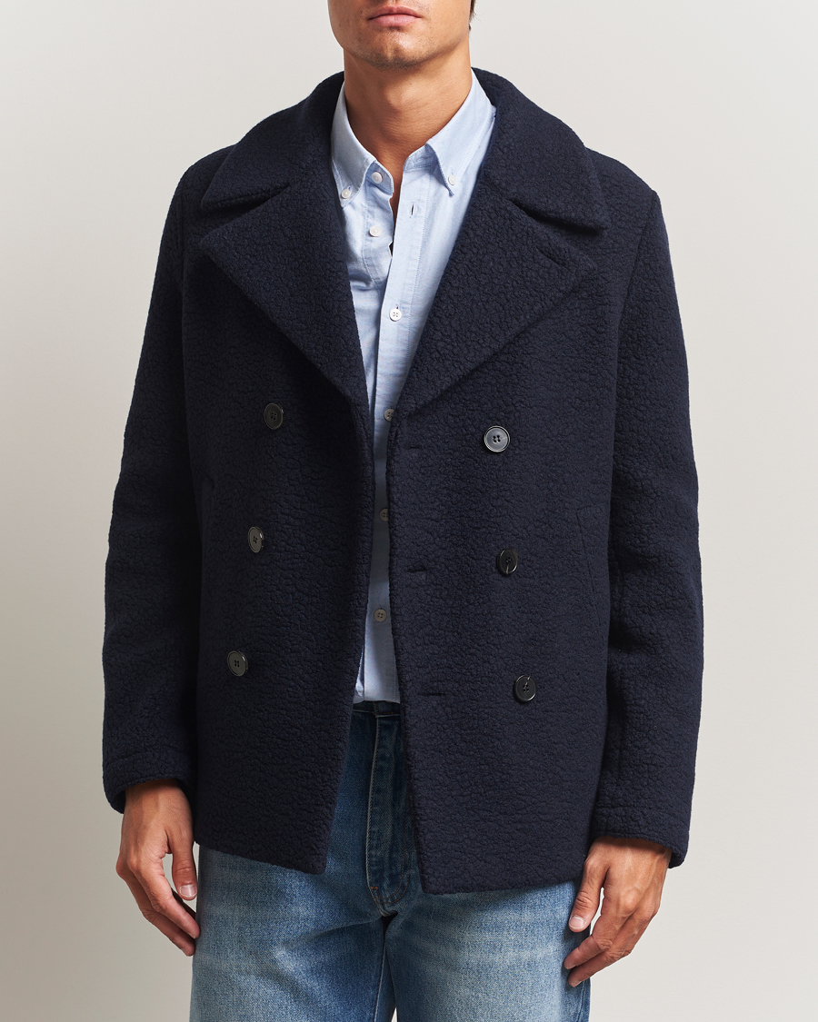Herre | Jakker | Harris Wharf London | Boucle Peacoat Navy