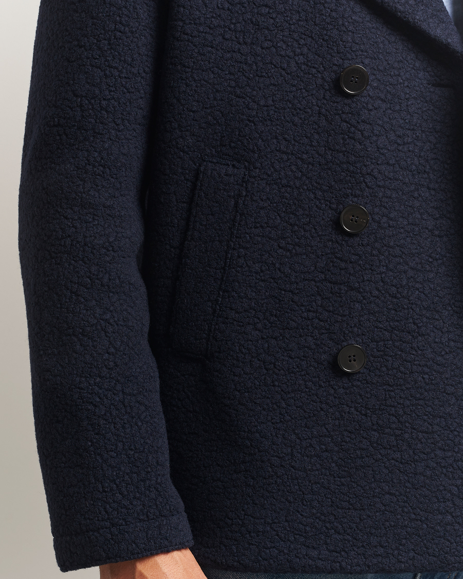Herre | Jakker | Harris Wharf London | Boucle Peacoat Navy