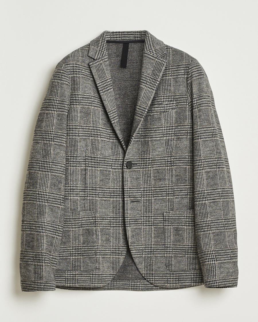 Herre | Blazere & jakker | Harris Wharf London | Two Button Loro Piana Checked Wool Blazer Black/White