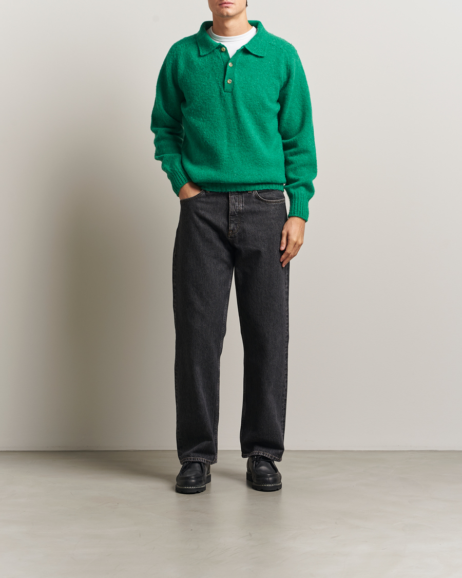 Herre | Trøjer | Howlin' | Brushed Wool Polo Greendream
