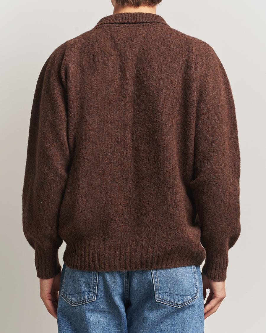 Herre | Trøjer | Howlin' | Brushed Wool Cardigan Brownish