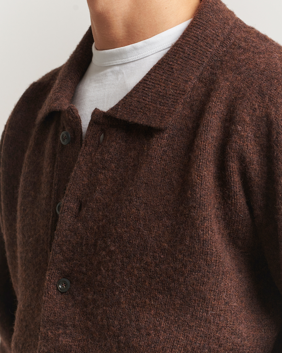 Herre | Trøjer | Howlin' | Brushed Wool Cardigan Brownish