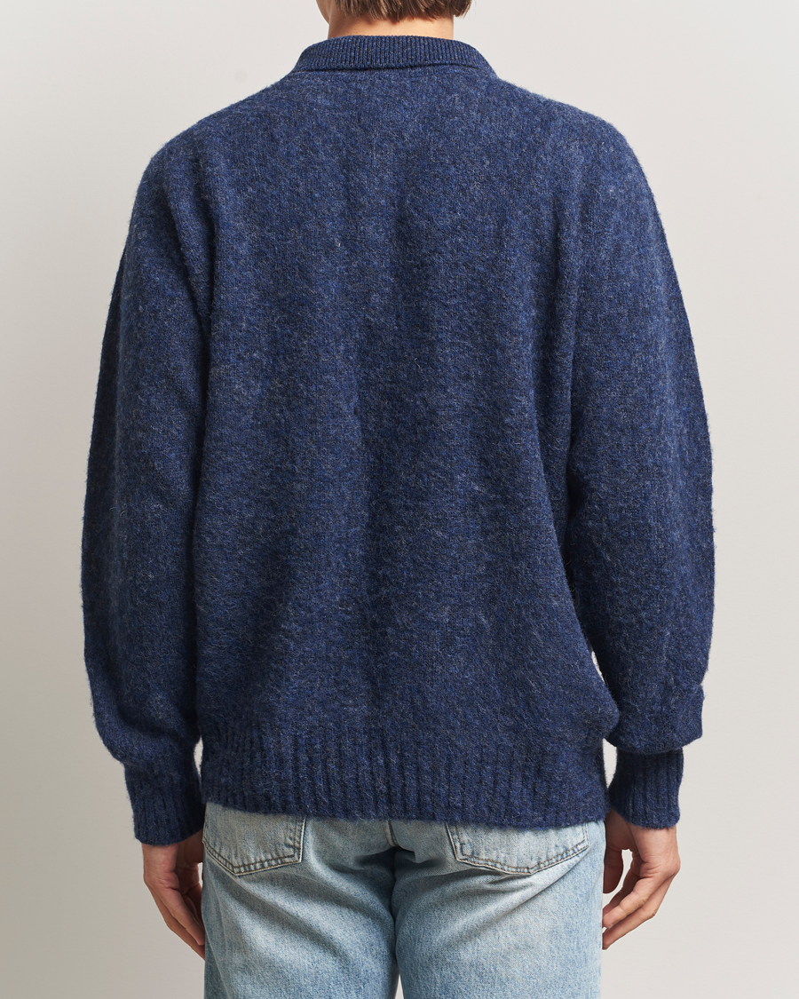 Herre | Trøjer | Howlin' | Brushed Wool Cardigan Denim