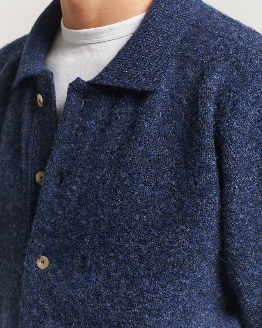 Herre | Trøjer | Howlin' | Brushed Wool Cardigan Denim