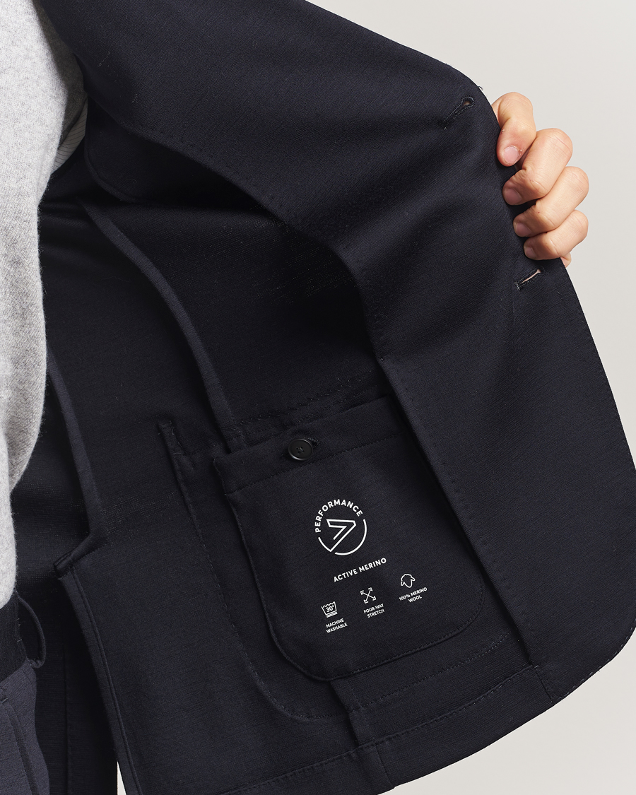 Herre | Jakkesæt | BOSS BLACK | Hanry Wool Suit Dark Blue