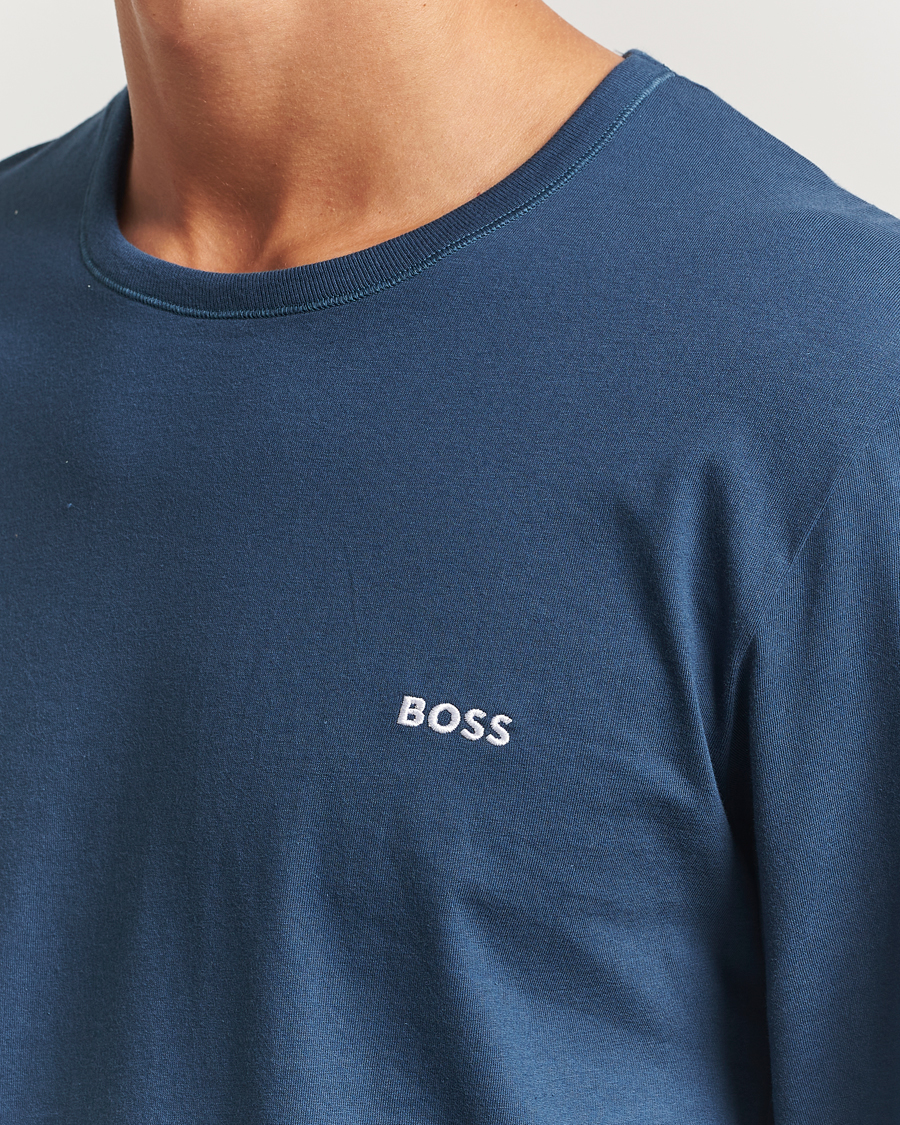 Herre | T-Shirts | BOSS BLACK | 3-Pack Long Sleeve T-Shirt Grey/Blue/Black