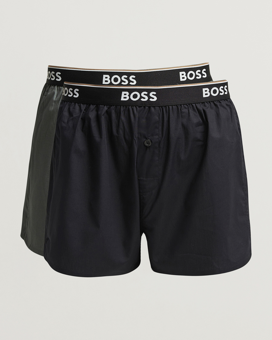 Herre | Undertøj | BOSS BLACK | 2-Pack Boxer Shorts Green/Black