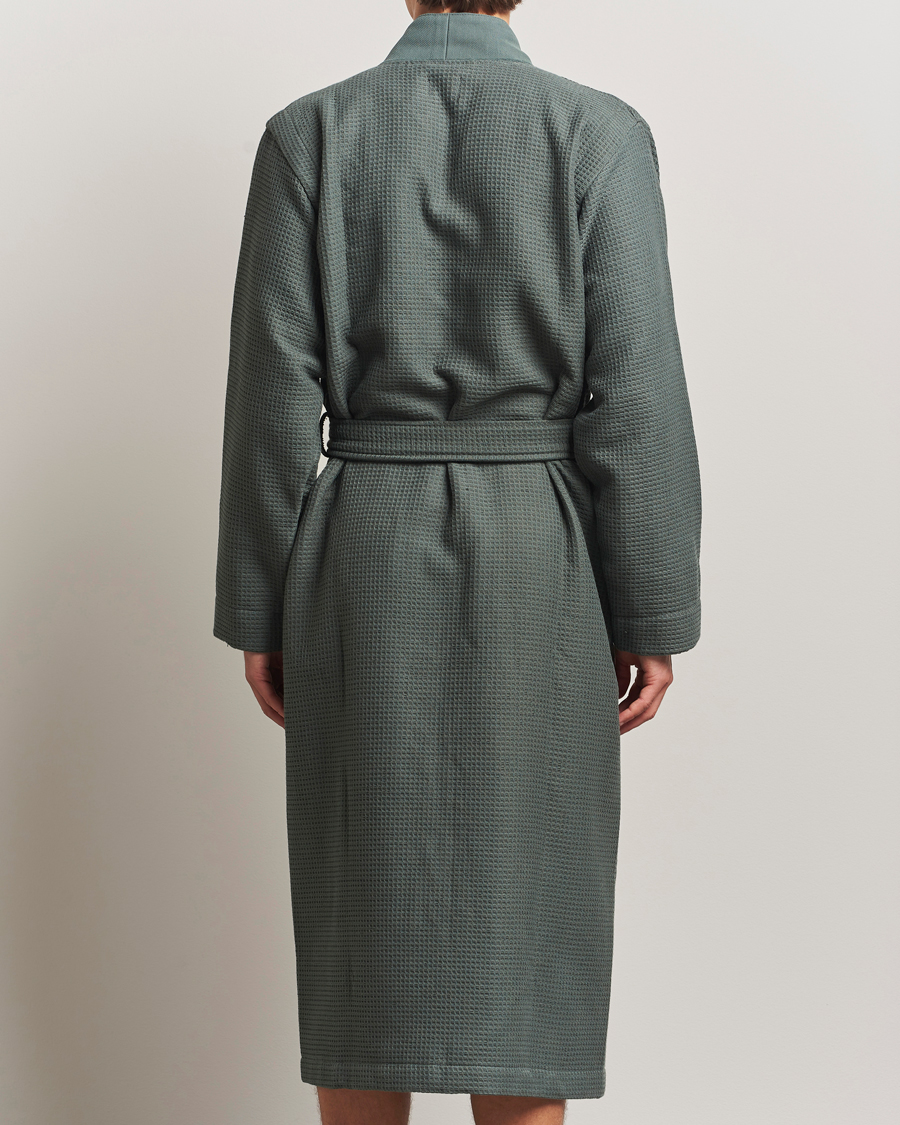 Herre | Pyjamas & Morgenkåber | BOSS BLACK | Waffle Kimono Open Green