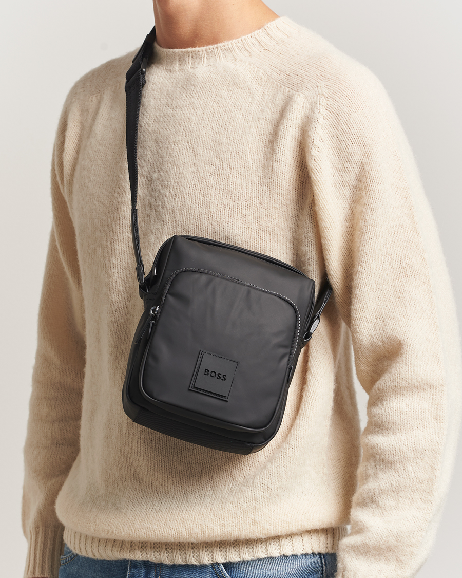 Herre | Tasker | BOSS BLACK | Oryo Pouch Zip Bag Black