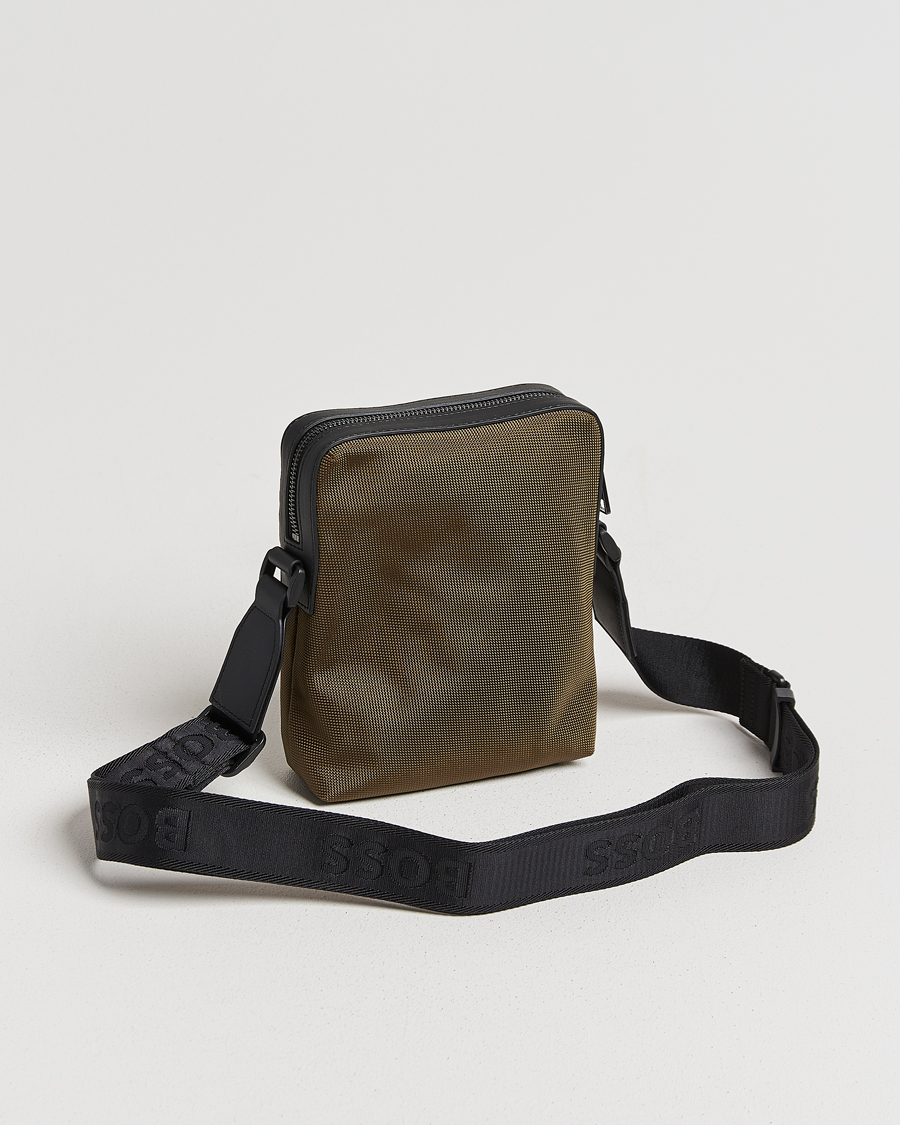 Herre | Tasker | BOSS BLACK | Ray Pouch Zip Bag Open Green