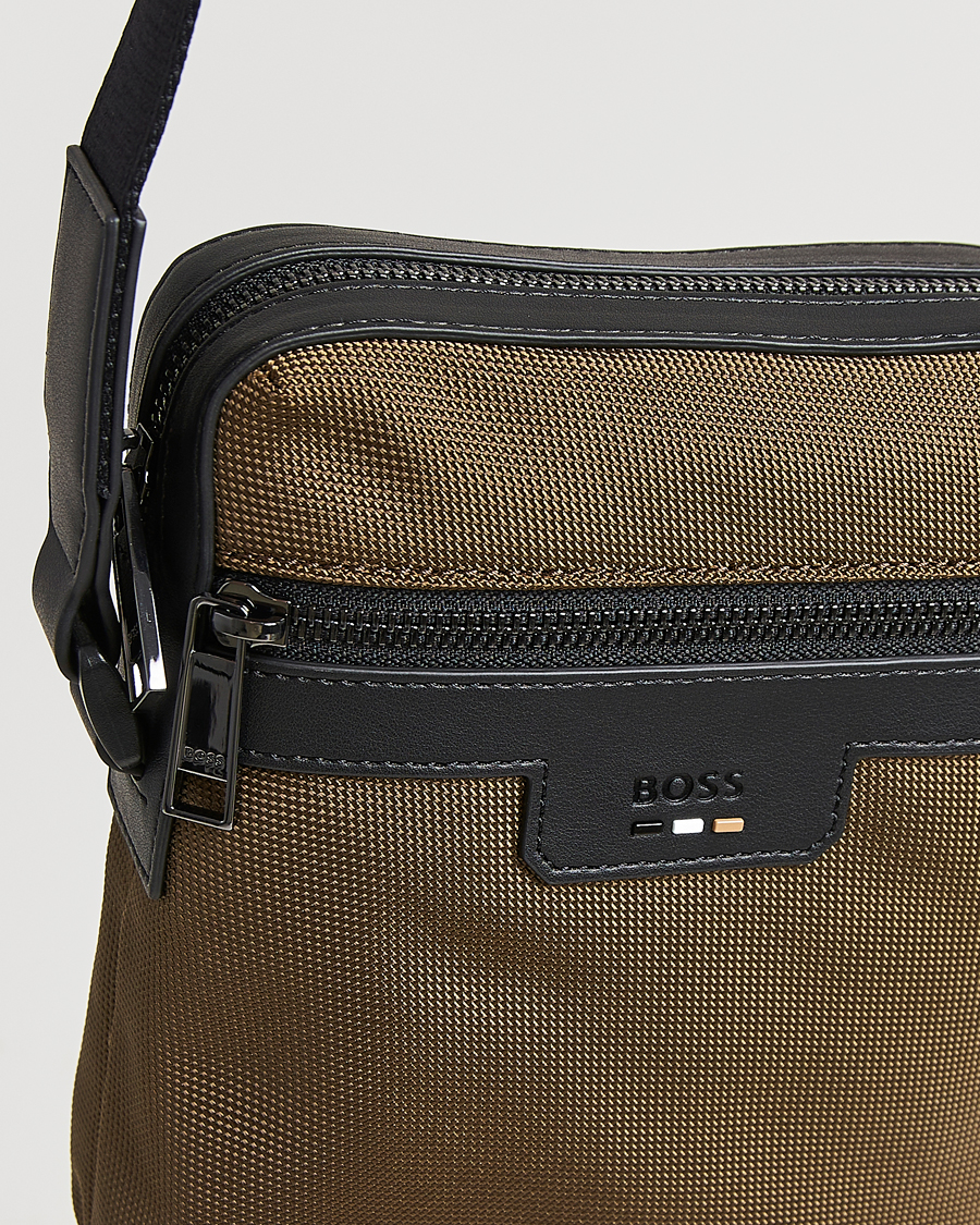 Herre | Tasker | BOSS BLACK | Ray Pouch Zip Bag Open Green