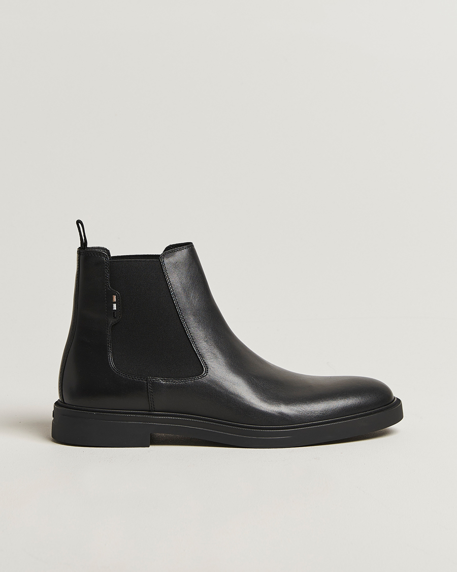 Herre | Støvler | BOSS BLACK | Calev Leather Chelsea Boot Black