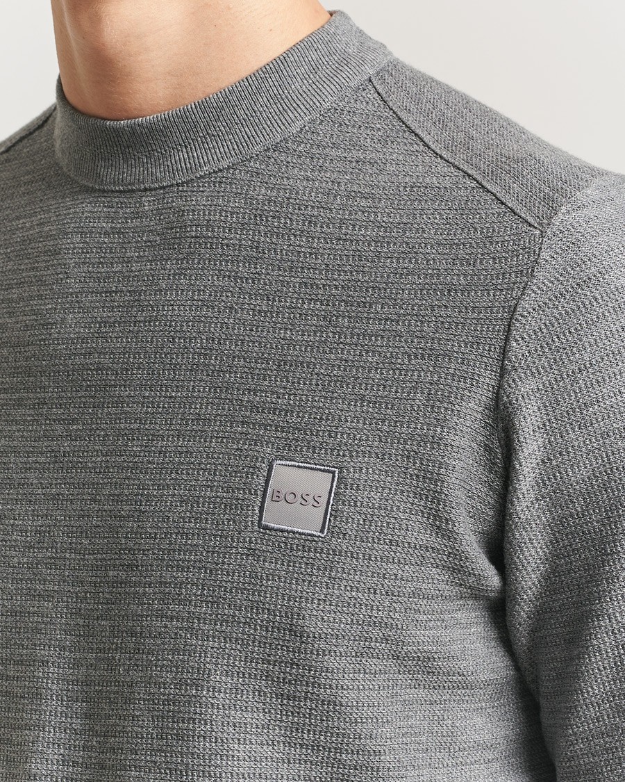 Herre | Trøjer | BOSS ORANGE | Anion Knitted Sweater Silver
